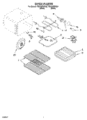 OVEN Diagram and Parts List for TES400PXHQ0  Estate Range