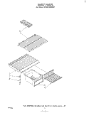 SHELF Diagram and Parts List for ET18SCXMWR1  Whirlpool Refrigerator
