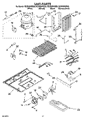 UNIT PARTS Diagram and Parts List for GC3PHEXNT03  Whirlpool Refrigerator