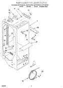 REFRIGERATOR LINER Diagram and Parts List for GD27DIXHT01  Whirlpool Refrigerator