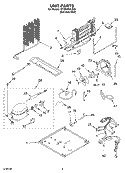 UNIT PARTS Diagram and Parts List for GT2SHMXLS00  Whirlpool Refrigerator
