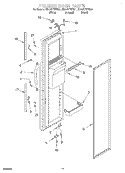 FREEZER DOOR Diagram and Parts List for GD27DFXFB01  Whirlpool Refrigerator