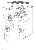 ICEMAKER PARTS Diagram and Parts List for GT1SHWXPT01  Whirlpool Refrigerator