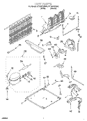 UNIT Diagram and Parts List for ET18VKXHW00  Whirlpool Refrigerator