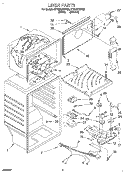 LINER Diagram and Parts List for ET18JKXDN05  Whirlpool Refrigerator