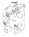 ICEMAKER, LIT/OPTIONAL Diagram and Parts List for ED27DQXXN01  Whirlpool Refrigerator