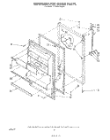 REFRIGERATOR DOOR , NOT ILLUSTRATED Diagram and Parts List for ET18AKXSW00  Whirlpool Refrigerator