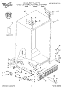 CABINET, LITERATURE Diagram and Parts List for GD27DFXFB01  Whirlpool Refrigerator