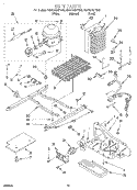 UNIT Diagram and Parts List for GD22DQXFB00  Whirlpool Refrigerator