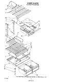 SHELF Diagram and Parts List for ET18HMXTW00  Whirlpool Refrigerator