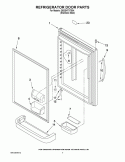 REFRIGERATOR DOOR PARTS Diagram and Parts List for GB2SHTXTS04  Whirlpool Refrigerator