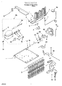 UNIT Diagram and Parts List for ET18SCRFW00  Whirlpool Refrigerator
