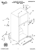 CABINET Diagram and Parts List for ET20NKXDW02  Whirlpool Refrigerator