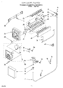 ICEMAKER, LIT/OPTIONAL Diagram and Parts List for ET20NMXDN10  Whirlpool Refrigerator