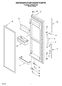 REFRIGERATOR DOOR Diagram and Parts List for GD2SHKXKQ00  Whirlpool Refrigerator