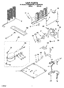 UNIT PARTS Diagram and Parts List for ET8RHMXKQ03  Whirlpool Refrigerator