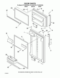 DOOR PARTS Diagram and Parts List for ET1CHMXKT03  Whirlpool Refrigerator