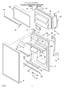 DOOR Diagram and Parts List for ET8WTMXKT00  Whirlpool Refrigerator