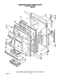 REFRIGERATOR DOOR Diagram and Parts List for ET25DKXXN00  Whirlpool Refrigerator