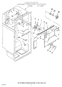 LINER Diagram and Parts List for ET22PKXAN02  Whirlpool Refrigerator