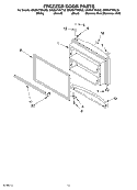 FREEZER DOOR Diagram and Parts List for GR2SHTXKS02  Whirlpool Refrigerator