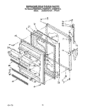 REFRIGERATOR DOOR, LIT/OPTIONAL Diagram and Parts List for ET20ZKXZN10  Whirlpool Refrigerator