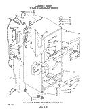 CABINET Diagram and Parts List for ET18JMYSF0C  Whirlpool Refrigerator