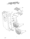 FREEZER LINER PARTS Diagram and Parts List for GD5SHGXLT01  Whirlpool Refrigerator