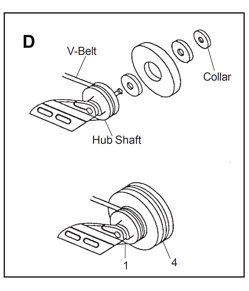 Fig-4 Diagram and Parts List for  Wilton Grinder