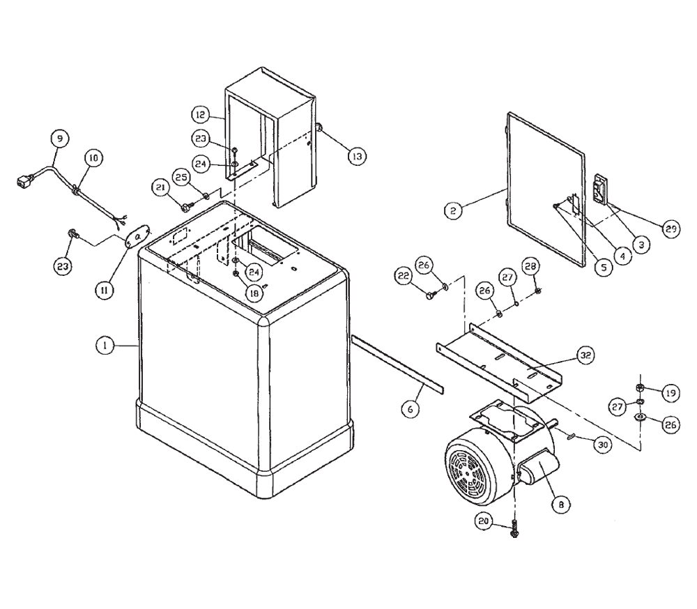 Fig-0 Diagram and Parts List for  Wilton Saw