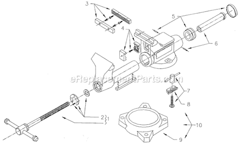 Part Location Diagram of WL9-2908080 Wilton REVERSIBLE JAW INSERTS W/ SCRE