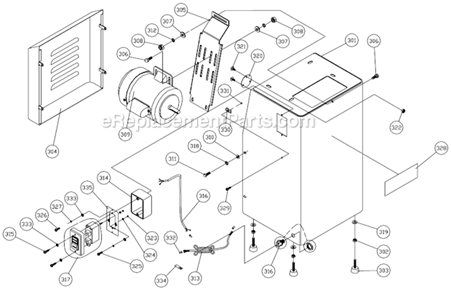 Part Location Diagram of 5514651 Wilton Motor-1.5 Hp 115-230V 1 Ph.