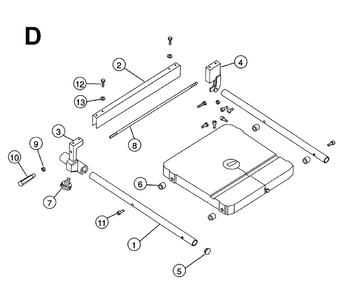 Fig-3 Diagram and Parts List for  Wilton Saw