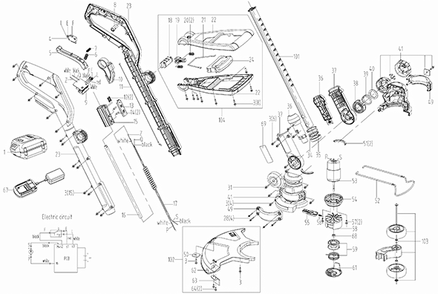 Part Location Diagram of 50006537 Worx Blade