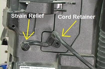 Power Cord Retaining Pieces