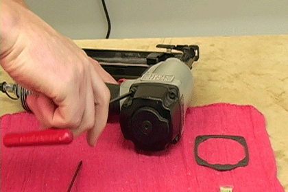 How to Install a Driver Maintenance Kit on a Porter Cable Nail Gun