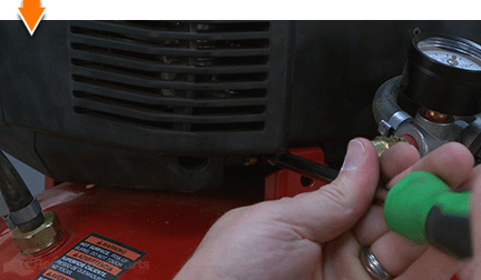 Secure front screw