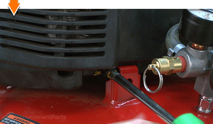 Remove front screw