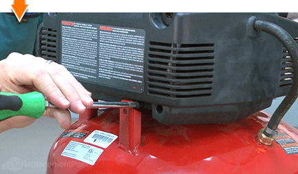 Remove rear screw