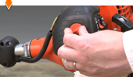 Loosen the thumbscrew