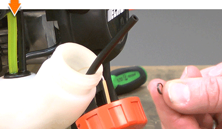 Remove the metal clip