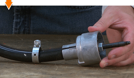 Align the screw holes