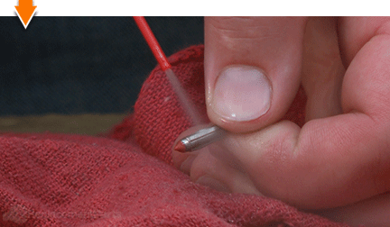 Spray the smaller parts