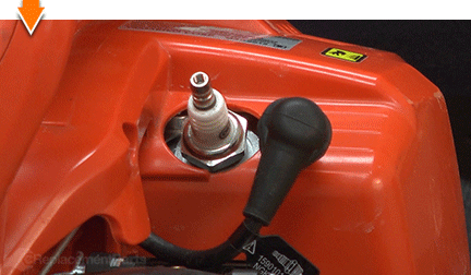 Install the spark plug