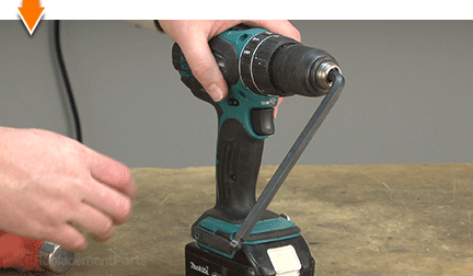 Secure allen wrench in chuck