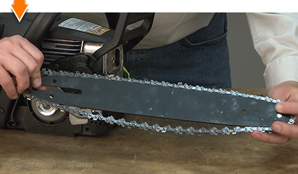 Remove the bar and chain
