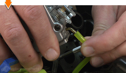 Connect the fuel line