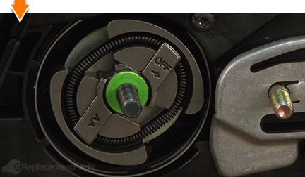 Install the small washer