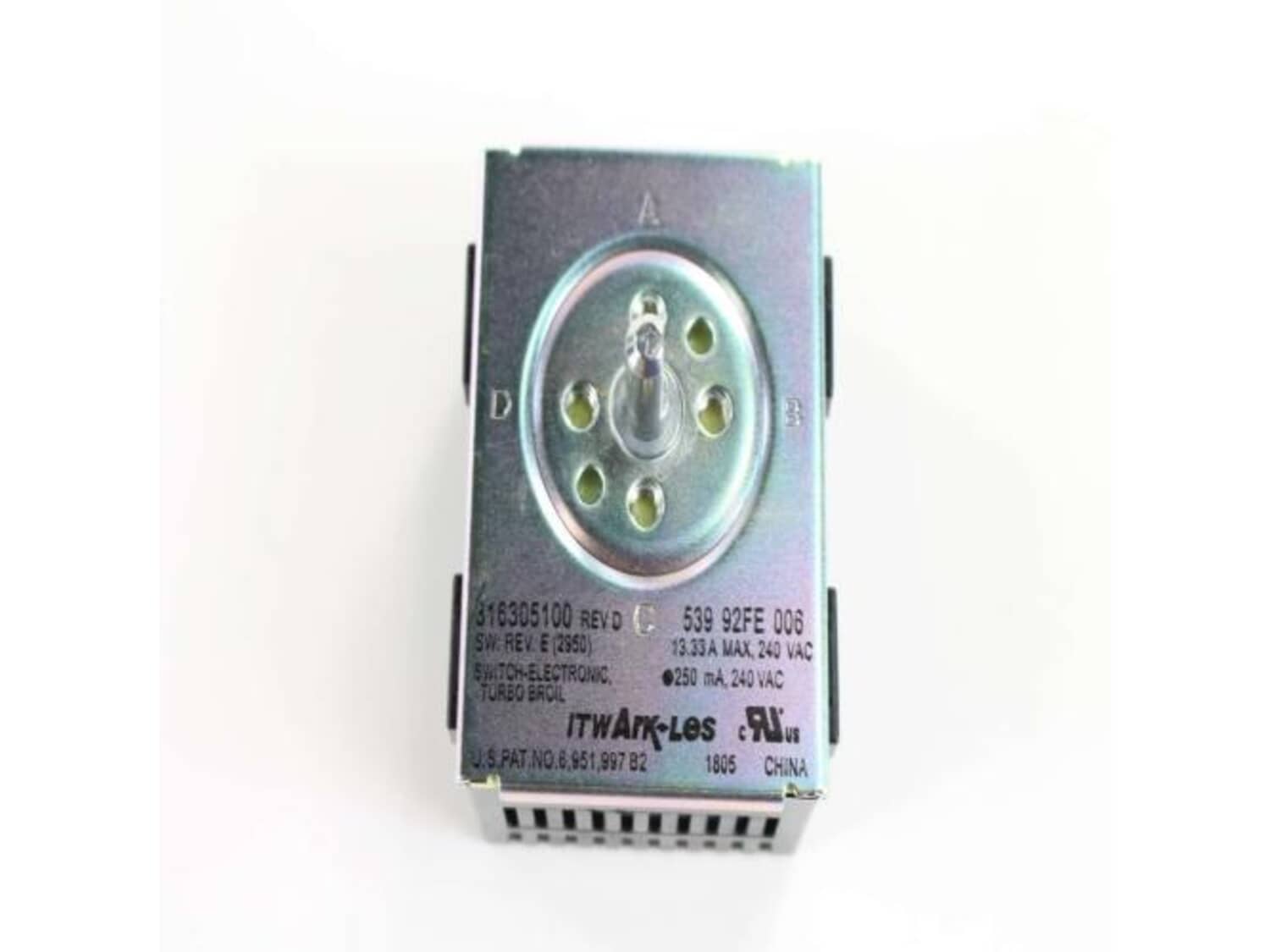 Genuine Kenmore Range Oven Infinite Switch (316305100) - Tested, Fits Models 79094203310, 79094204310 & More